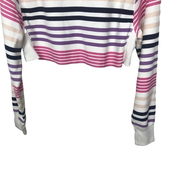Champion UO Striped Cropped Reverse Weave Hoodie XS - Picture 6 of 12